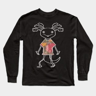 sweet funny axolotl Long Sleeve T-Shirt